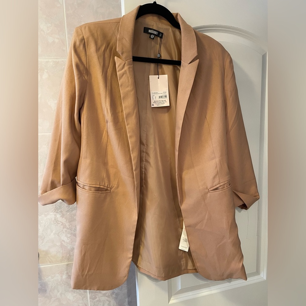 MISGUIDED CAMEL BLAZER